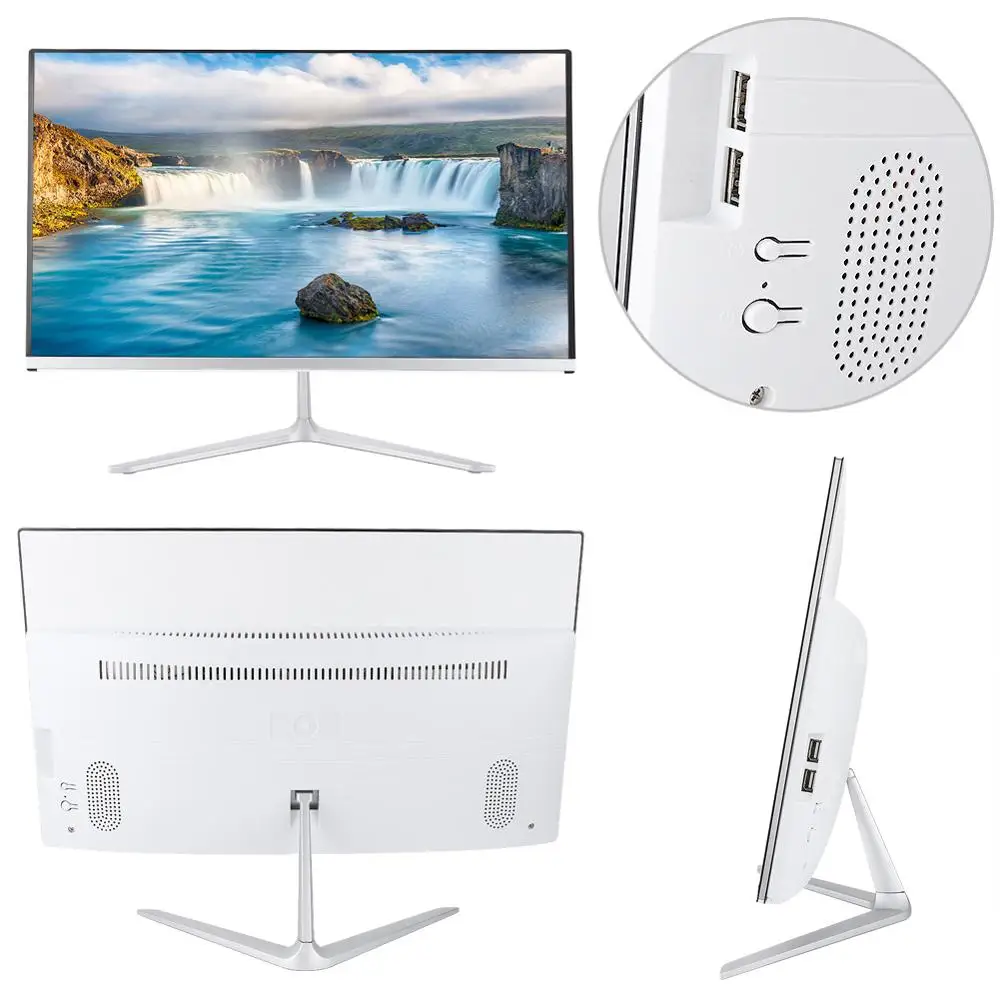 21," 4G+ 120G все в одном ПК с I7-4600M/4700QM интегрированный графический рабочий стол встроенный WiFi и динамики ips HDMI VGA монитор