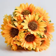 Европейский пасторальный свадебный букет, романтические искусственные цветы, искусственные ягоды, листья, День Святого Валентина, вечерние украшения для церкви