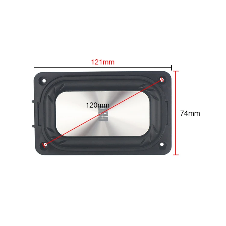 GHXAMP 121*74 мм Серебряный НЧ-динамик пассивный радиатор вибрационная пластина Portabe Bluetooth аксессуары для колонок DIY 2 шт