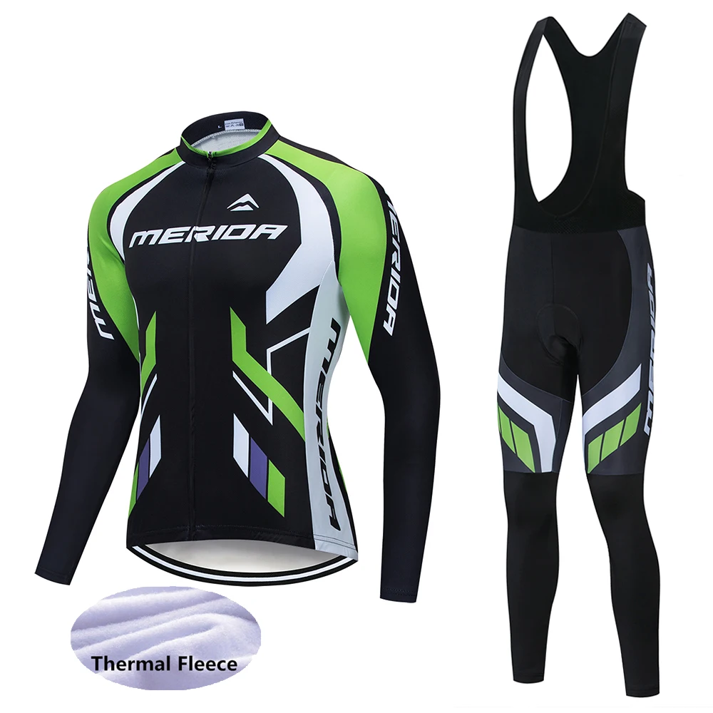 Cycling suit Профессиональная Зимняя Теплая Флисовая велосипедная футболка с длинным рукавом, одежда для велоспорта - Цвет: Cycling suit