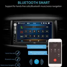 Автомагнитола HD " сенсорный экран стерео 2 Din Bluetooth FM для ISO/Android подключение USB Aux вход Mp5 плеер нет или с камерой