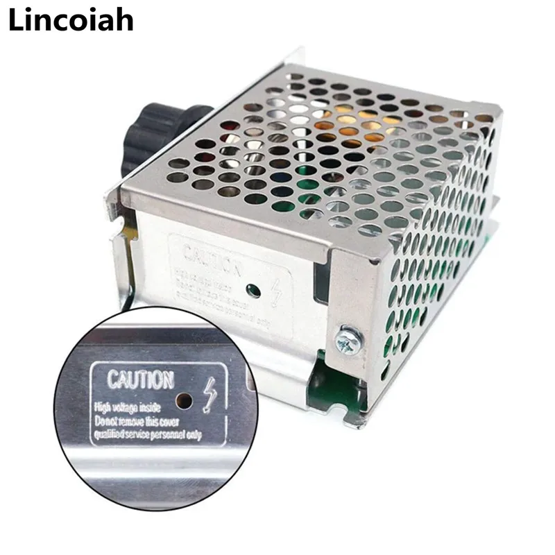 AC 220V 4000W SCR Voltage Regulator Dimming Dimmers Motor Speed Controller Thermostat Electronic Voltage Regulator Module