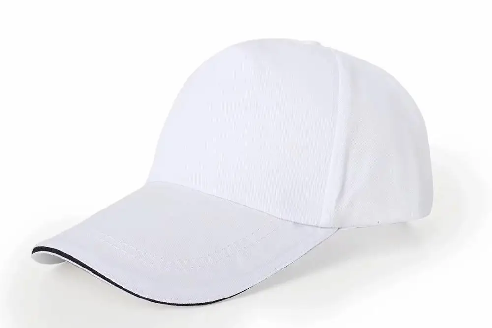 Белый Мужская кепка Snapback в стиле хип-хоп, летние солнцезащитные кепки, хлопковая кепка, модная однотонная уличная Бейсболка унисекс, бейсболка с логотипом на заказ - Цвет: Белый