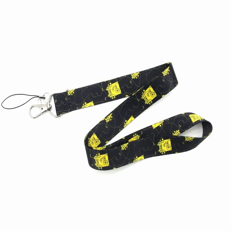 New style cartoon pattern mobile phone lanyard key rope lanyard neck lanyard rope hanging card badge gym key ring lanyard key