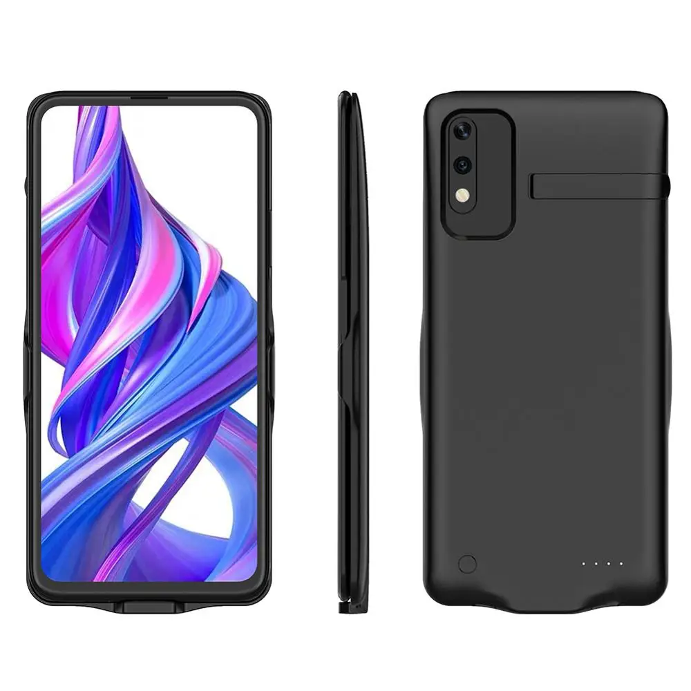6500 мАч для huawei Honor 9X 9X Pro Чехол для аккумулятора подставка для смартфона зарядное устройство крышка банка питания