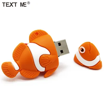 

TEXT ME cartoon orange fish model usb2.0 4GB 8GB 16GB 32GB 64GB USB Flash Drive Pendrive