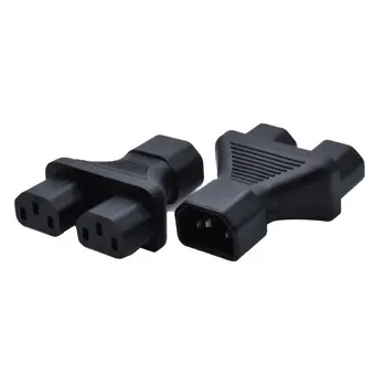 

IEC 320 C14 Male to 2xC13 Female Y spliter adapter C14 TO TWO C13,IEC 320 C14 to Dual C13