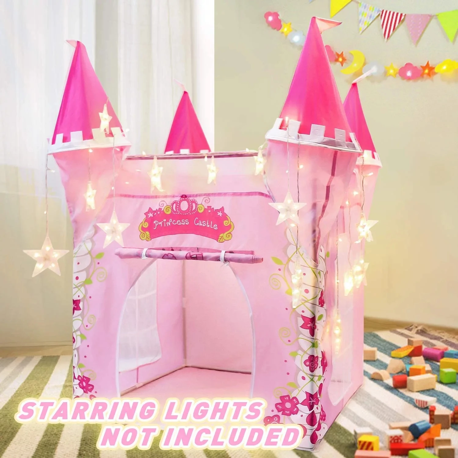 Princess Castle Play Tent  Child Toys Tents Girl Princess Play House Indoor Outdoor Kids Housees Play Ball Pit Pool Playhouse 5