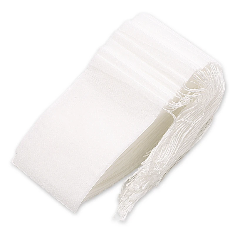 

100 Pack Disposable Tea Filter Bag Empty Tea Bags Drawstring Loose Tea Bag,7x9CM