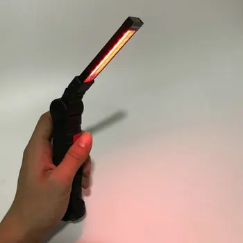 

Portable USB Rechargeable With Built-in Battery Set Multi Function Folding Work Light COB LED Camping Torch Flashlight