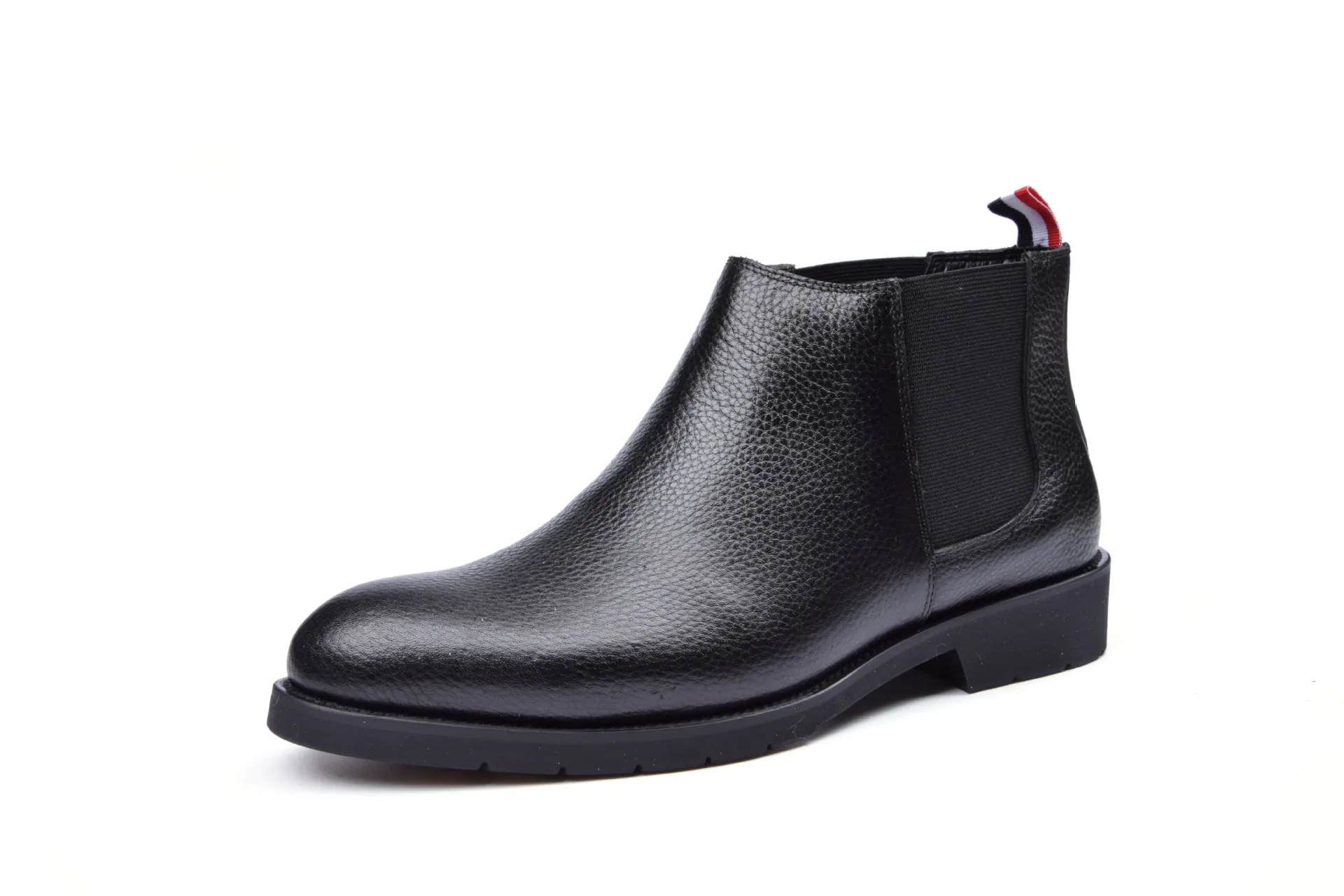 

Bota Masculina Men Boots High-Top Shoes Men Round Toe Full-grain Leather Boots Work Soft Bottom Genuine Leather Work Shoes