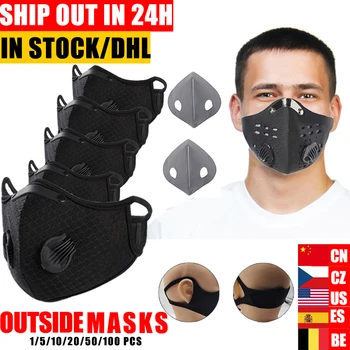 

Cycling Face Mask Filter Anit-fog Breathable Dustproof Bicycle Respirator Sports Protection Mouth-Muffle Dust Mask