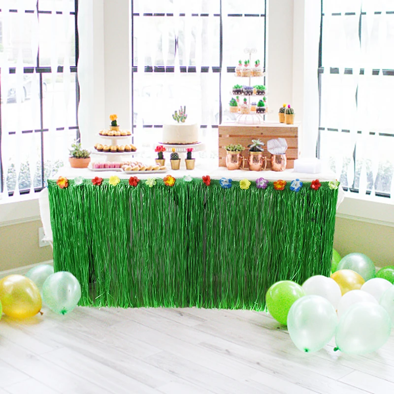 Hawaiian Party Decorations Palm Leaves Bunting Banner Luau Flamingo Summer Tropical Party Decoration Jungle Safari Party Ballons
