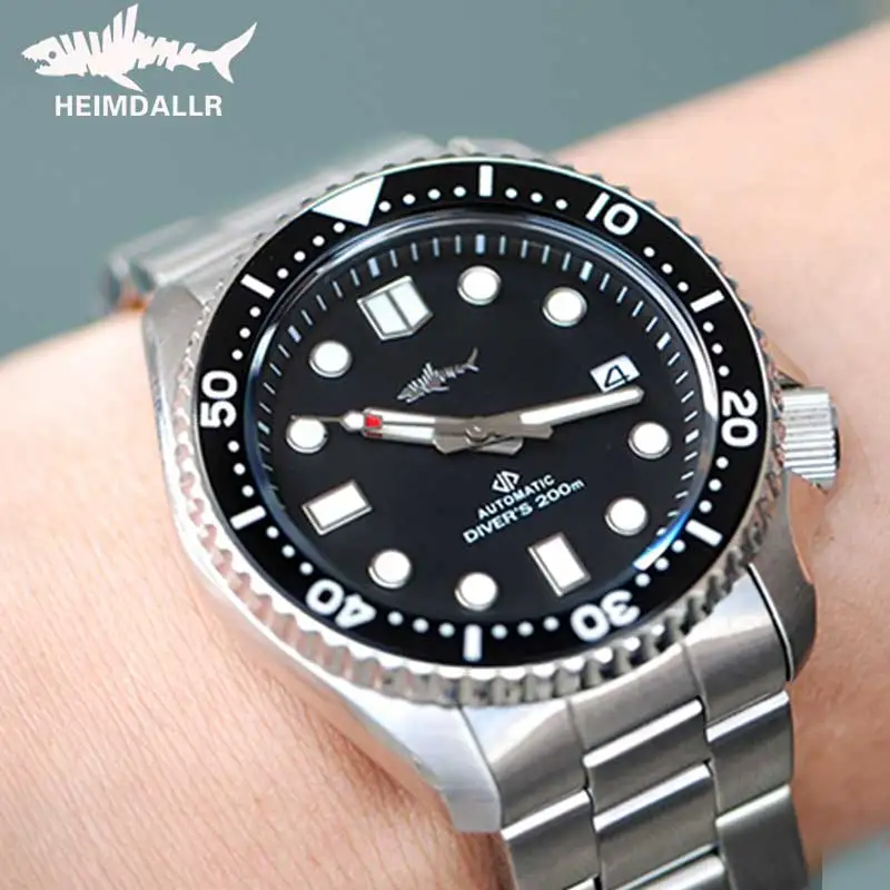 

HEIMDALLR Sharkey Skx007 Watch Men Sapphire Ceramic Bezel 200M Water Resistance NH3 Automatic Movement Mechanical Watches Dive