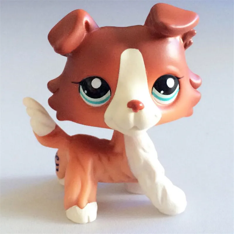 18 Редкие животные pet shop lps игрушка такса собака такса коричневая Оригинальная фигурка колли кокер спаниель отличный Дэн подарки для детей - Цвет: 18