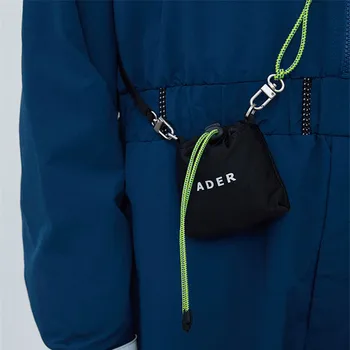 

2020ss Ader Error Mini Bags Korean Adererror Men Women Shoulder Bags Fluorescent Green Drawstring Ader Error Key Wallets