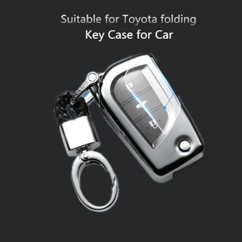 Подходит для Toyota camry ключ чехол для автомобиля мягкий чехол из ТПУ ключ крышка 360 градусов все включено пульт дистанционного управления крышка