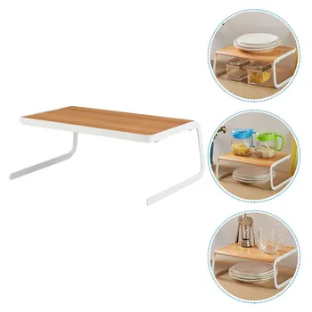 

1Pc Wooden Kitchen Table Multi-function Home Dish Rack Practical Cutlery Tray