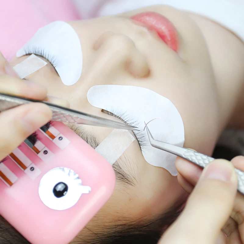 1pcs 전문 속눈썹 족집게 3D 볼륨 정전기 방지 속눈썹 연장 족집게 철강 속눈썹 우수한 폐쇄 메이크업 도구