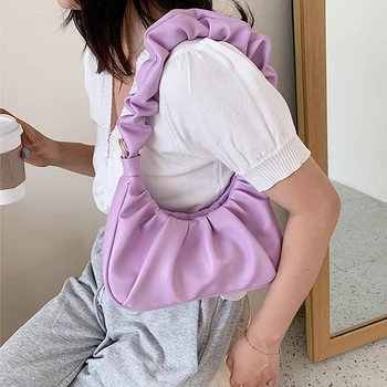 

New Design Small Solid Color PU Leather Crossbody Bags For Women 2020 Fashion Shoulder Handbags Female Travel Totes