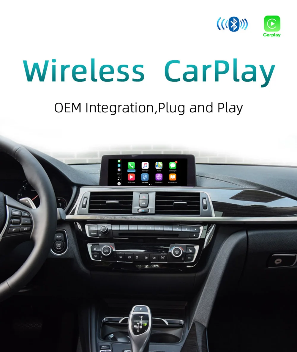 4-OEM Wireless Apple CarPlay For porsche carrera 911 Macan Cayman Panamera PCM 3.1 2010-2016  IOS Android Auto Car play Adapter Navi