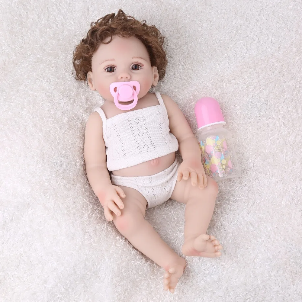 NPKDOLL Куклы реборн игрушки 18 дюймов полный реалистичный винил игрушки для детей поддельные детские развивающие банный детский приятель малыш Boneca