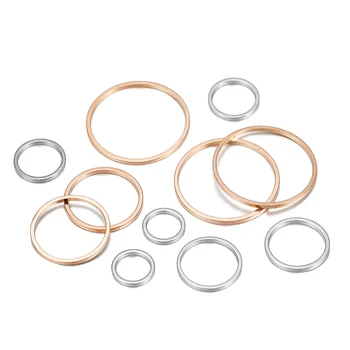 라운드 직경 8-60mm 후프 귀걸이 와이어 커넥터, DIY 펜던트 쥬얼리 제작 용품 액세서리용 폐쇄 링, 20-50 개