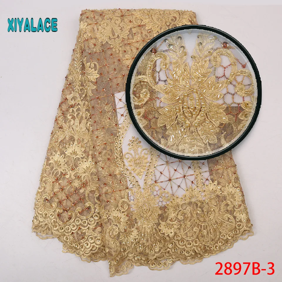 Последняя французская кружевная ткань, африканская ручная работа, вышивка бисером, тюль, кружевная ткань для вина, нигерийское кружево для невесты 2897b