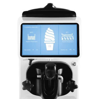 

support pizza cone system illigent automatic Soft ice cream machine commercial ice cream maker with airpump precool