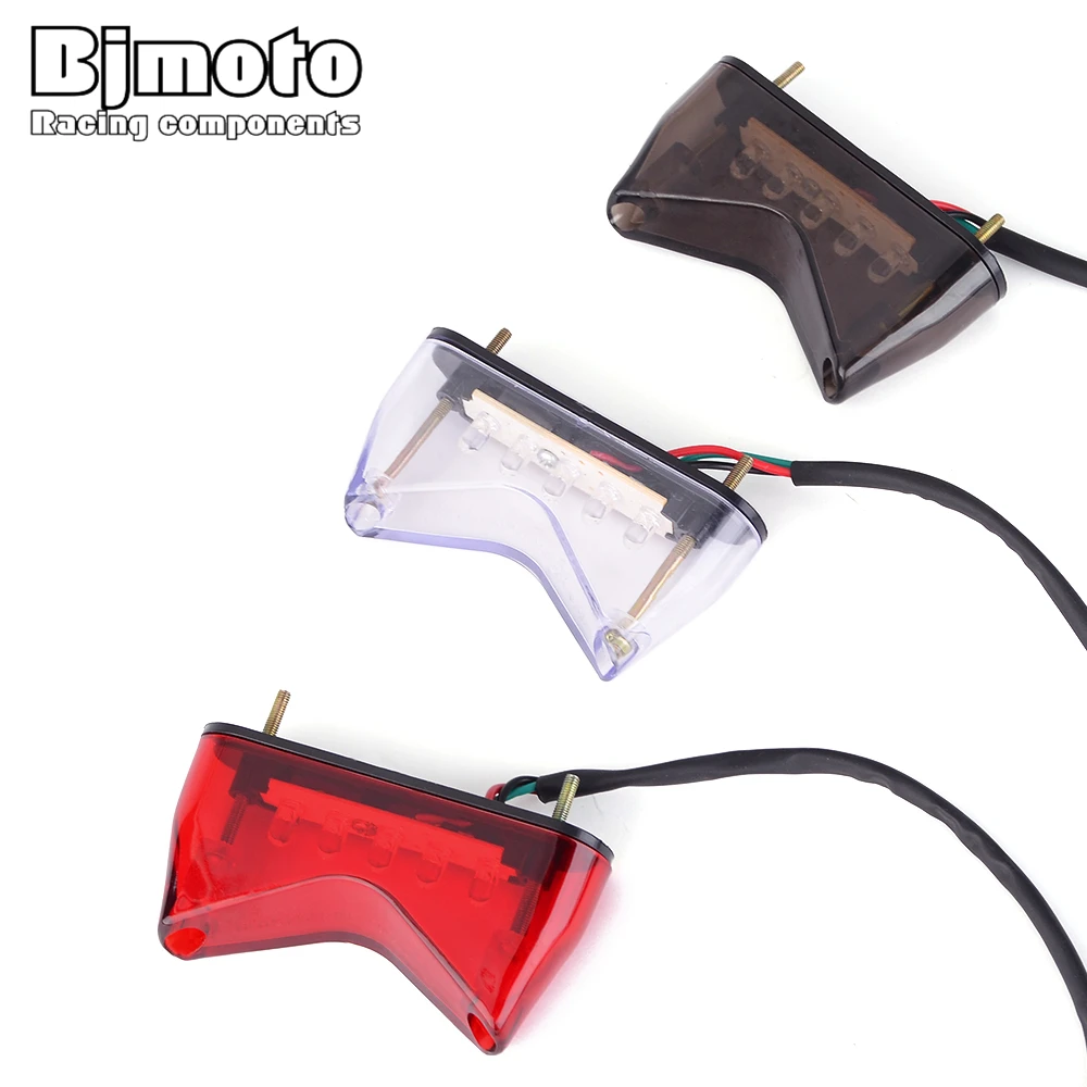 Emark мотоцикл велосипед Крест задний тормоз светодиодный стоп-светильник фонарь