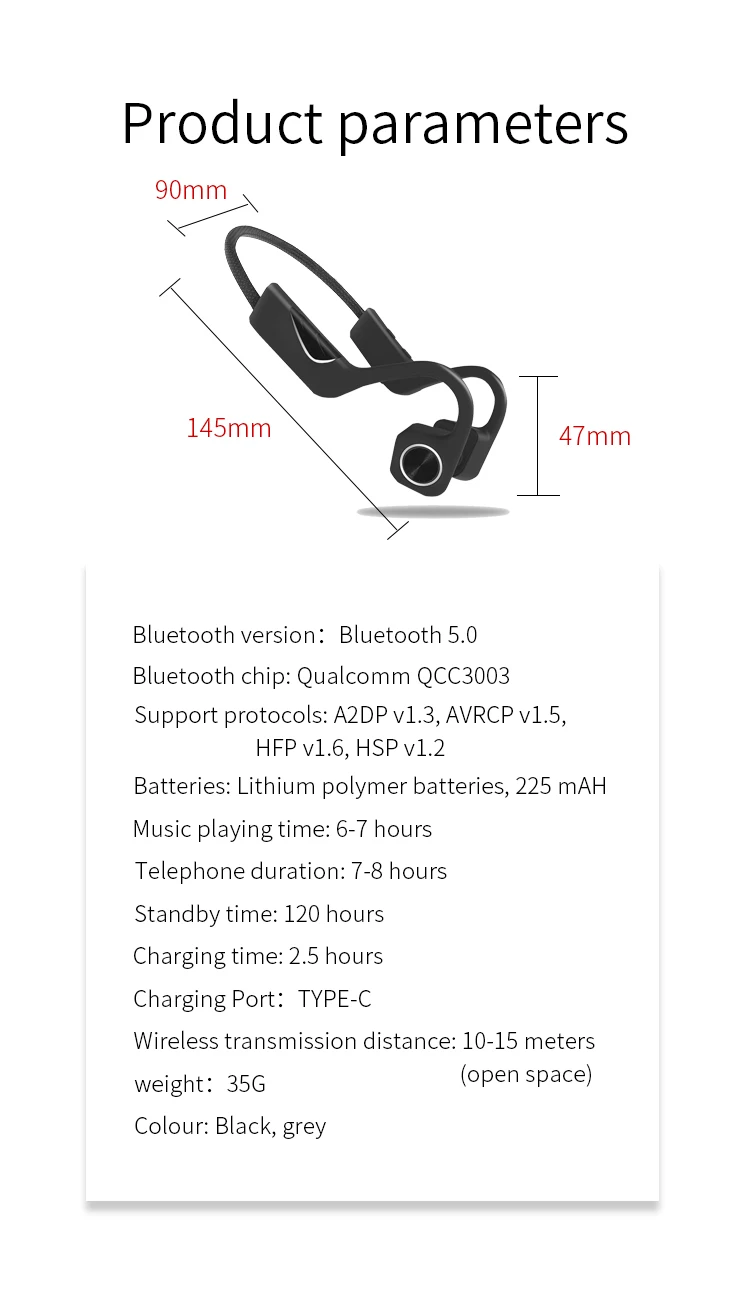 B10 портативные беспроводные наушники Bluetooth 5,0 беспроводные гарнитуры костной проводимости спортивные наушники с защитой от пота