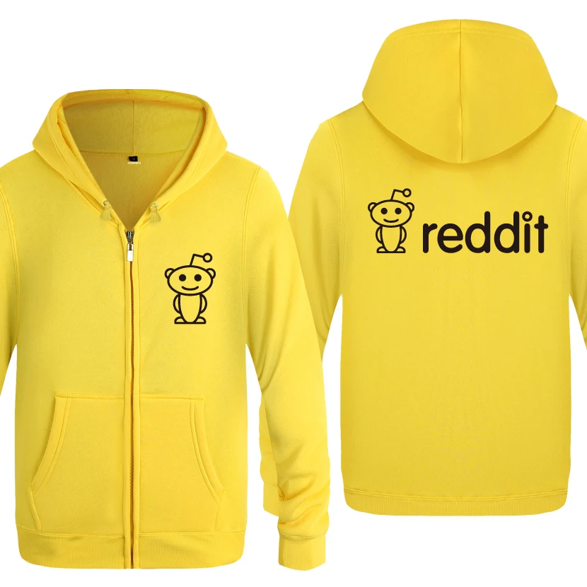 Милый Reddit инопланетяне толстовки, новинка Для мужчин Для мужчин s с капюшоном и застежкой-молнией Флисовые толстовки кардиганы
