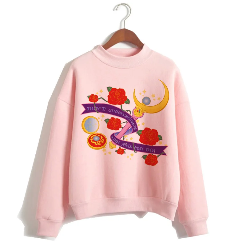 sailor moon cartoon women hoodie korean style Sweatshirt Oversized kawaii streetwear female Hoodies ulzzang harajuku Graphic - Цвет: 376