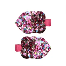 60*33 мм 1 шт сплошной цвет любовь блестка в форме сердца аксессуары для волос вечерние украшения, 1Yc7894