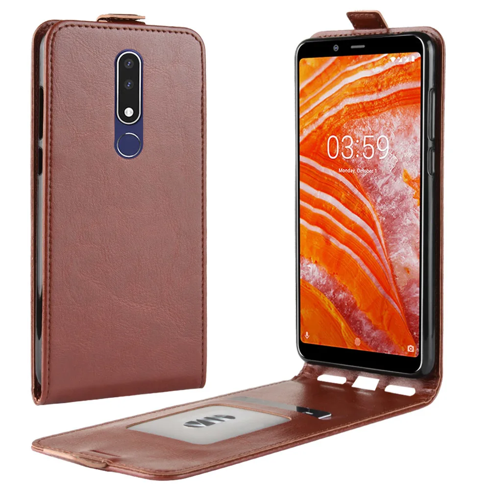 Чехол для телефона Nokia 3 1 Plus откидная задняя крышка из искусственной кожи plus Nokia3.1