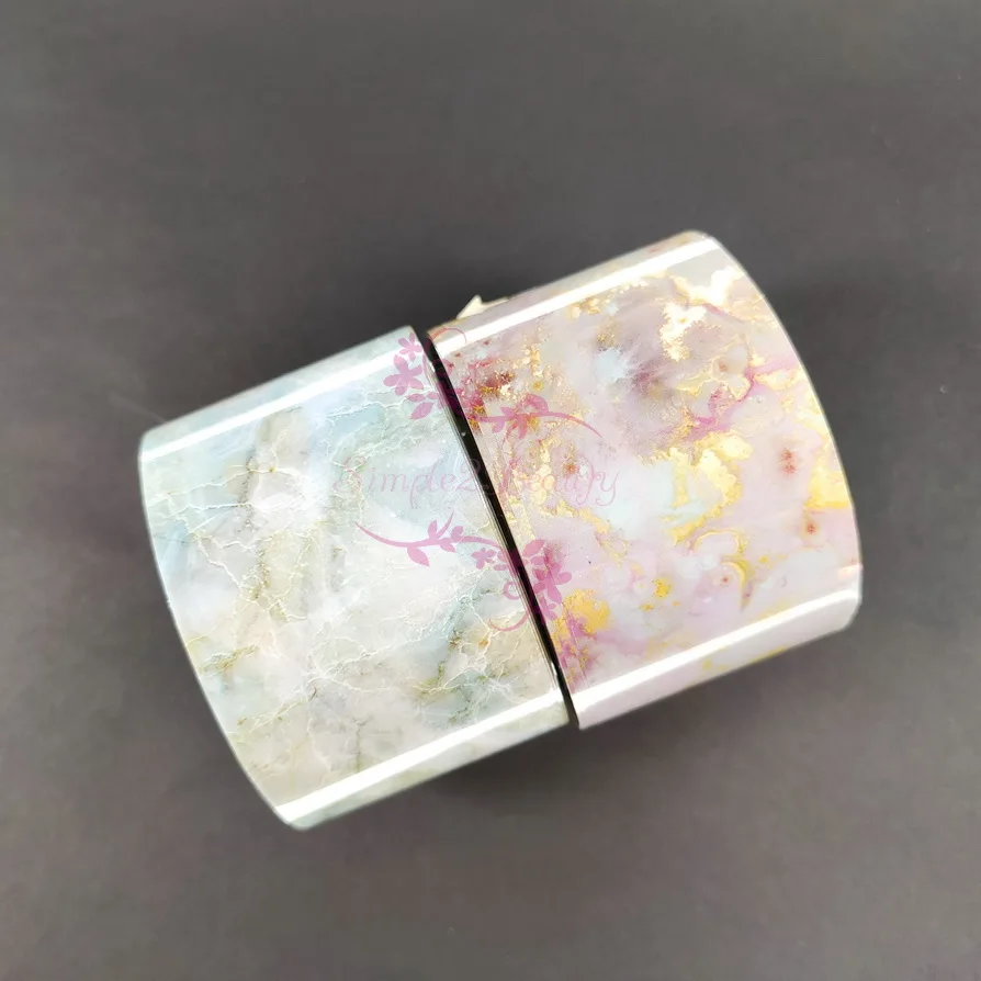 1 рулон 4 см* 100 м мраморный узор переводная бумага фольга японский стиль дизайн ногтей маникюр DIY украшения Аксессуары