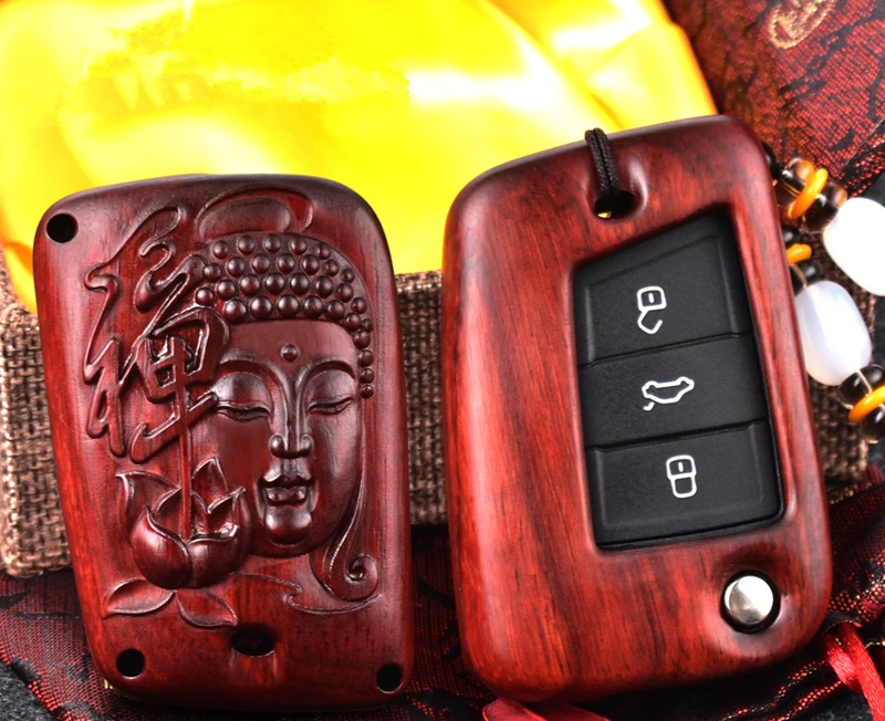 Для magotan B8 SANTANA 330 PASSAT CC Sandalwood Автомобильный ключ корпус из цельного дерева набор ключей автомобильные подарочные аксессуары