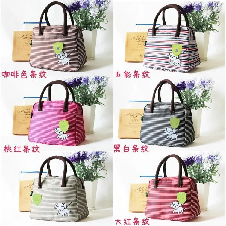 

Lunch Box Bag Waterproof Bento Box Bag Handbag Diaper Bag Students WOMEN'S Bag Cosmetic Bag Lunch Oxford Square Sling Bag