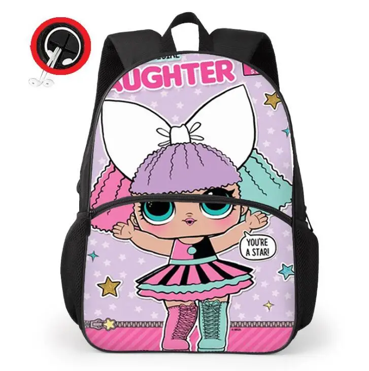 Новая детская школьная сумка Mochila с популярными героями мультфильмов детский