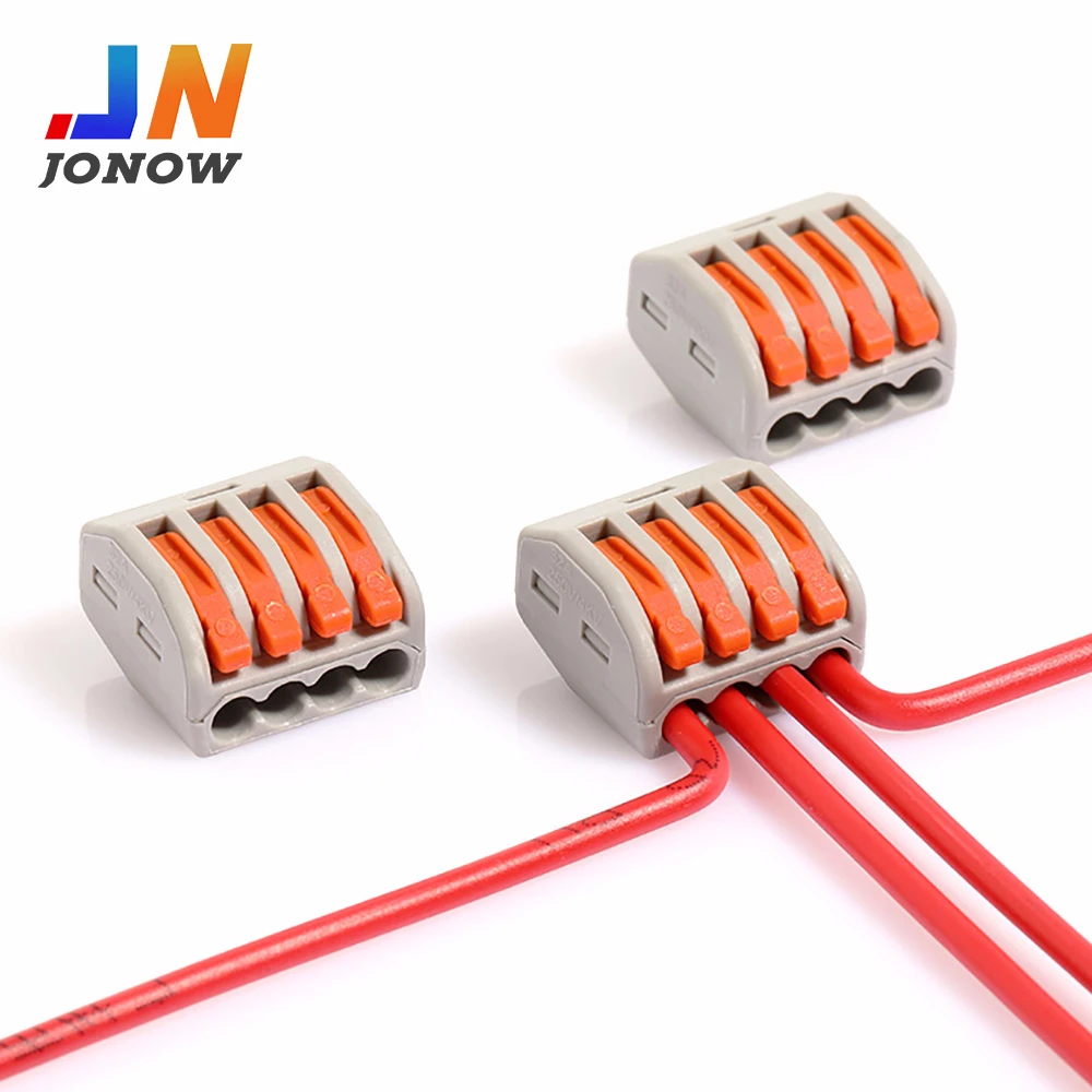 

Mini Connector Quick Wiring Conductor Wire splitter PCT-214 Cable Fast Push-in Universal 50/100PCS electrical Eletrical Terminal