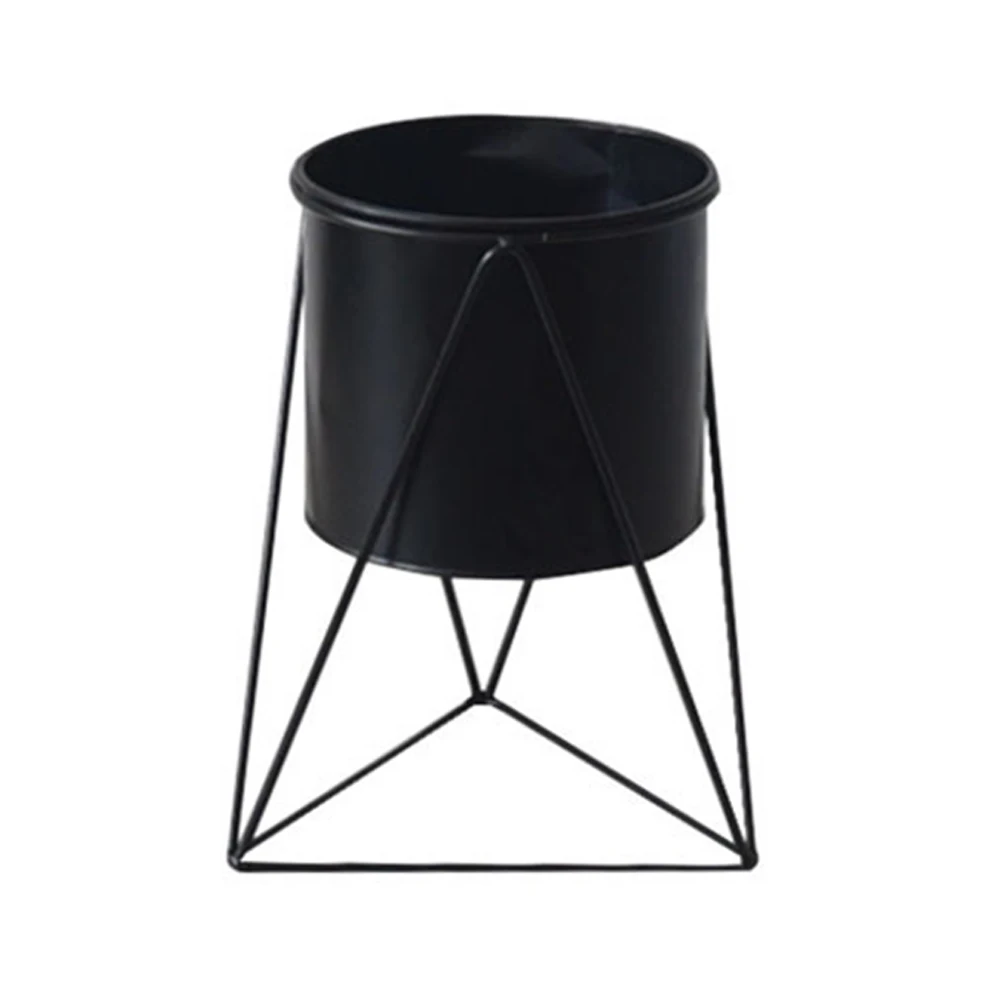 Yard Flower Pot Display Stand Free Standing Nordic Style Iron Modern Home Decorative Tripod Stable Garden DIY Plant Holder
