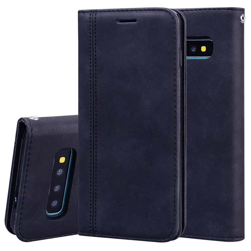 

For SamSung Galaxy S10 Plus Luxury Leather Shockproof Back Cover For SamSung S10 S10E S 10 Plus Flip Wallet Card Slot Stand Case