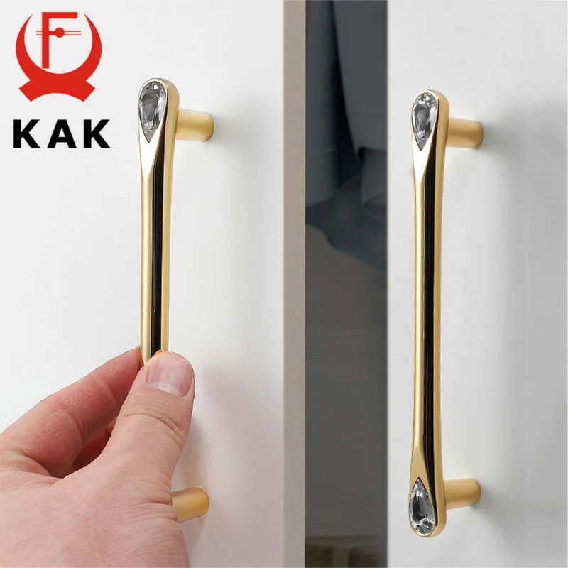 Золотая золотая ручка для шкафа KAK золотые ручки коробки обуви дверных ящиков