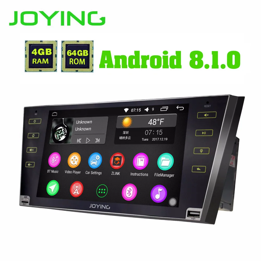 Excellent JOYING 4GB RAM 8 Core 9inch Android 8.1 Car radio with carplay Stereo Head Unit for Toyota Camry/Aurion 2007 2008 2009 2010 2011 1