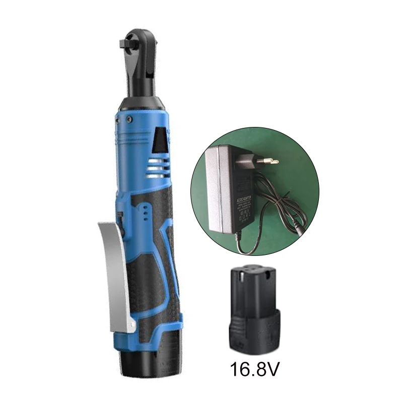 16.8V 60NM Wireless Rechargeable Electric Ratchet Wrench Kit W/ Battery Charger 1*Wrench 1*Battery 1*Charger Durable And Pract