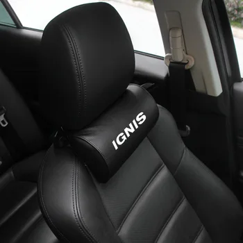 

PU Leather Car Neck Pillows FOR Suzuki IGNIS Car Seat Pillow Comfortable Auto Accessorie