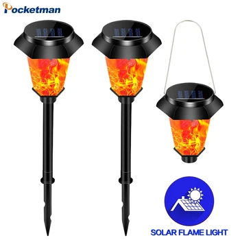 

Outdoor Lighting Garden Lights Solar Lawn Light Flickering Flame Torch Lights Yard Patio Outdoor Decoration Solar Garden Lights