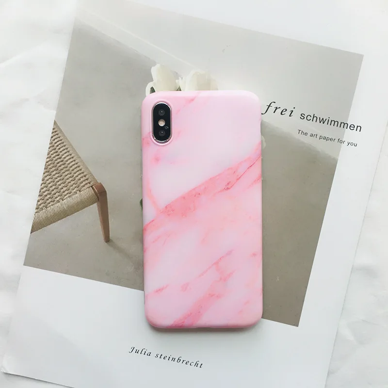 Матовый мраморный ТПУ чехол для iPhone XR XS Max casescry силиконовый чехол для iPhone 11 Pro Max Xr X 8 7 6S plus задняя крышка Coque shell - Цвет: 2