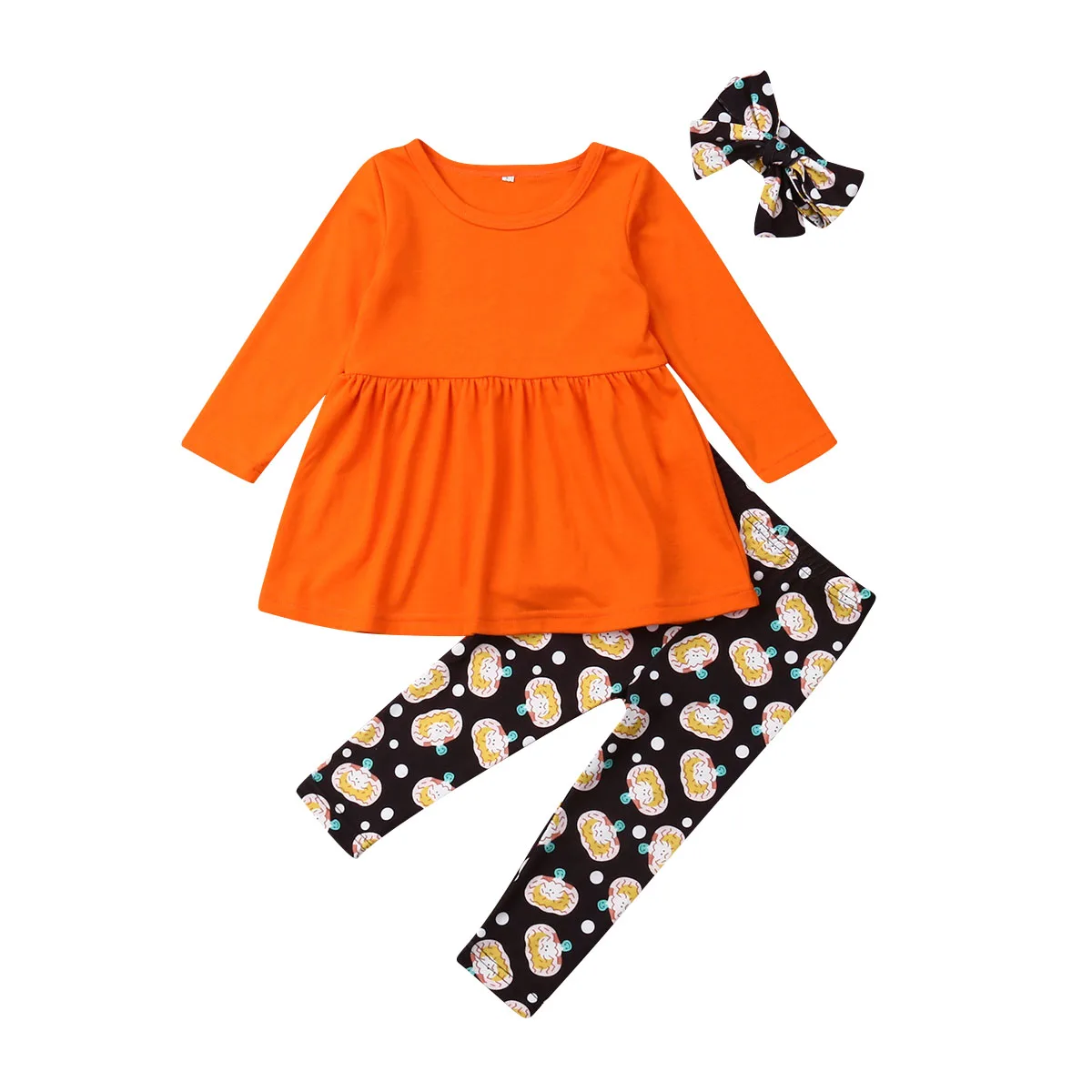 Toddler Baby Girls boys clothes Ghost Dresses Print Pants Punmpkin Headband Halloween Costume Outfits Set roupas infantis menina Toddler Baby Girls boys clothes Ghost Dresses Print Pants Punmpkin Headband Halloween Costume Outfits Set roupas infantis menina