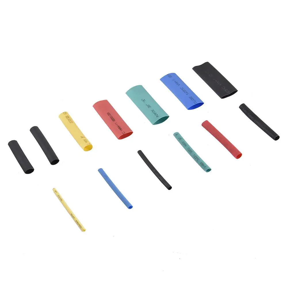 295PCS Polyolefin Heat Shrink Tube Set Retractable Tube Wire Cable Kit Sleeve PE Heat Tube Flame Retardant Assortment Electronic